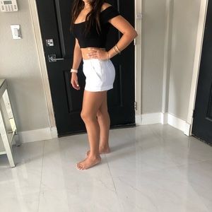 Express pleated shorts